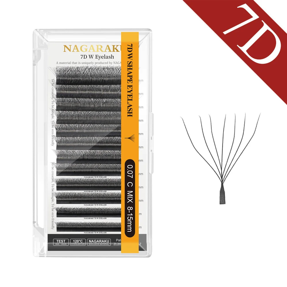 NAGARKU Auto Flowering W Shape Bloom, Eyelash Extensions Natural Soft Light Full Dense