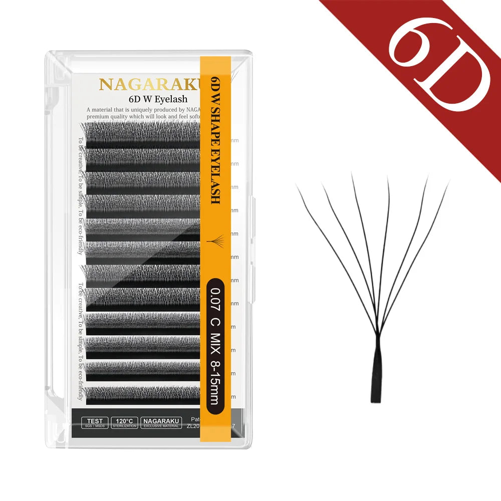 NAGARKU Auto Flowering W Shape Bloom, Eyelash Extensions Natural Soft Light Full Dense