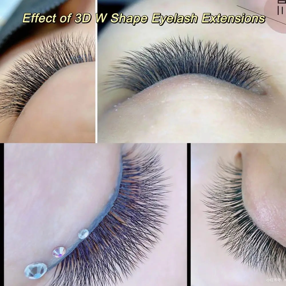 NAGARKU Auto Flowering W Shape Bloom, Eyelash Extensions Natural Soft Light Full Dense